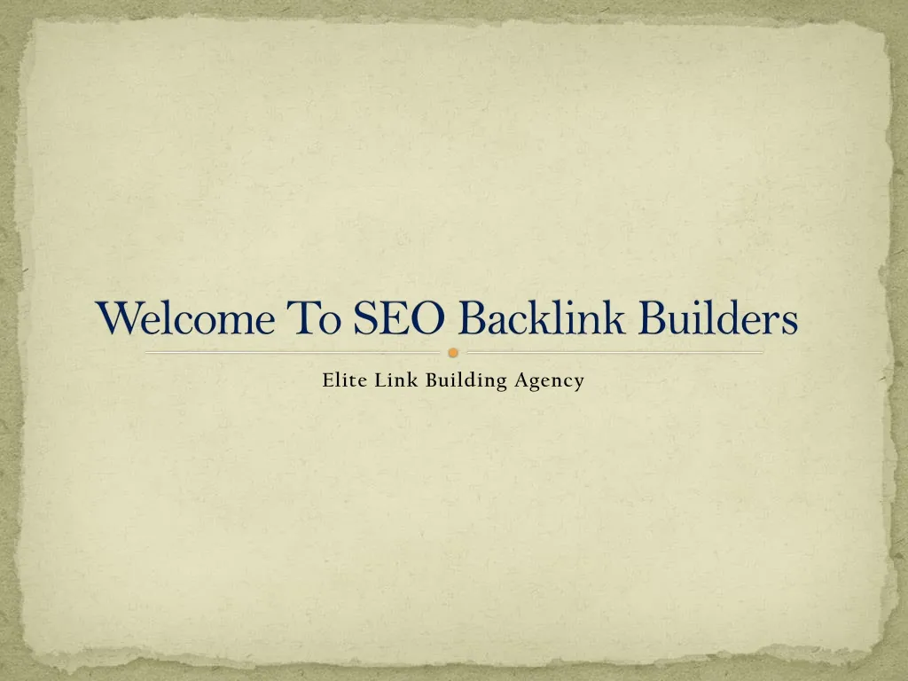 welcome to seo backlink builders n.