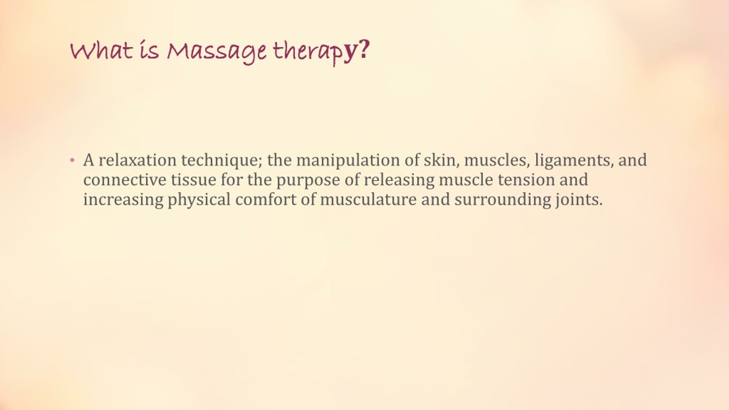 Ppt Massage Therapy Powerpoint Presentation Free Download Id1329605