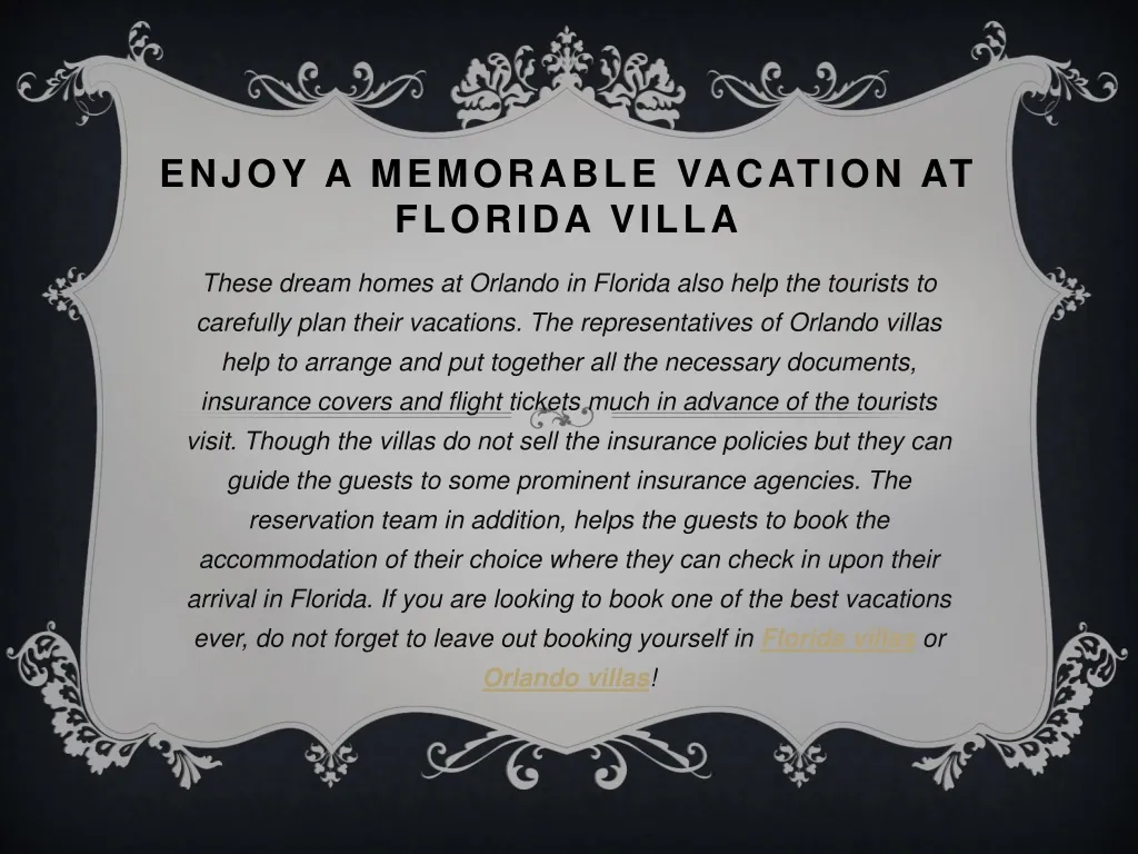 enjoy a memorable vacation at florida villa n.