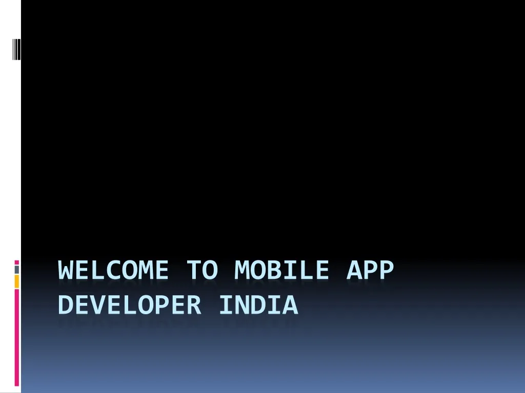 welcome to mobile app developer india n.