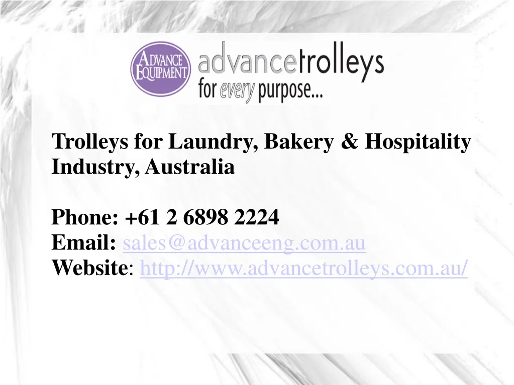 trolleys for laundry bakery hospitality industry n.