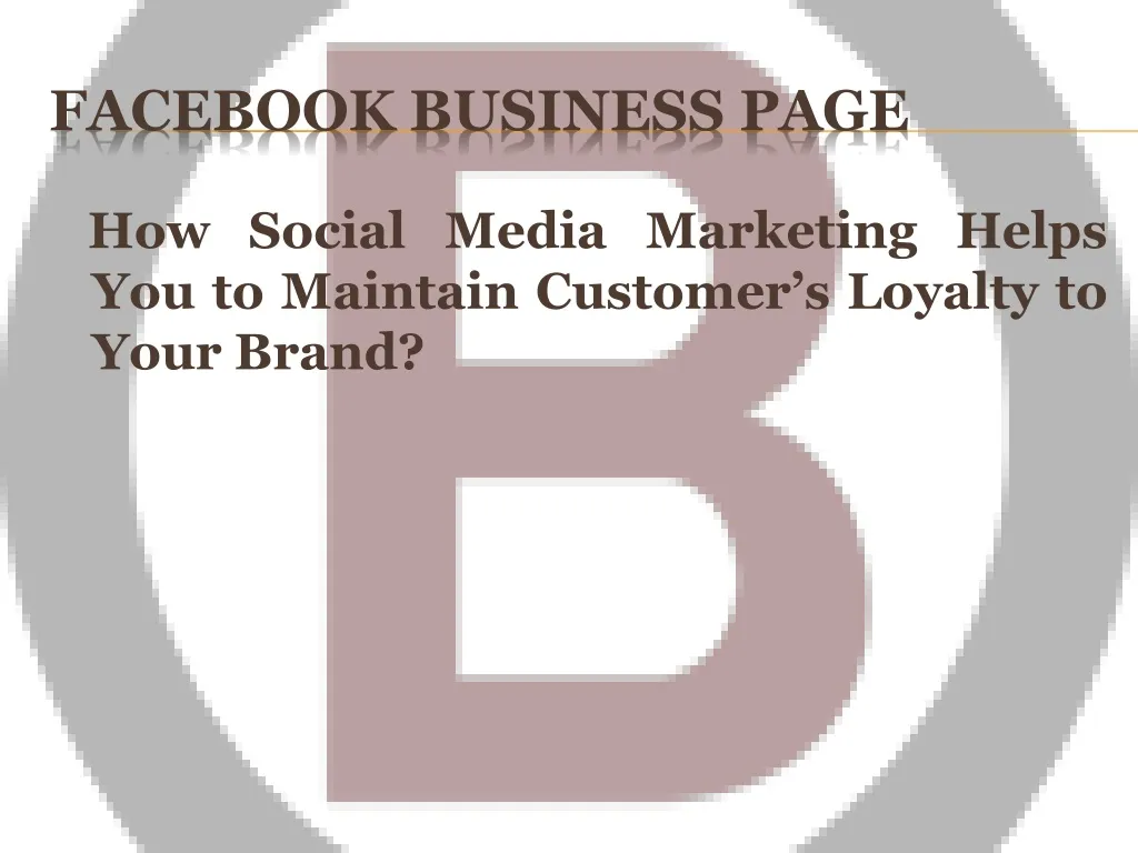 facebook business page n.