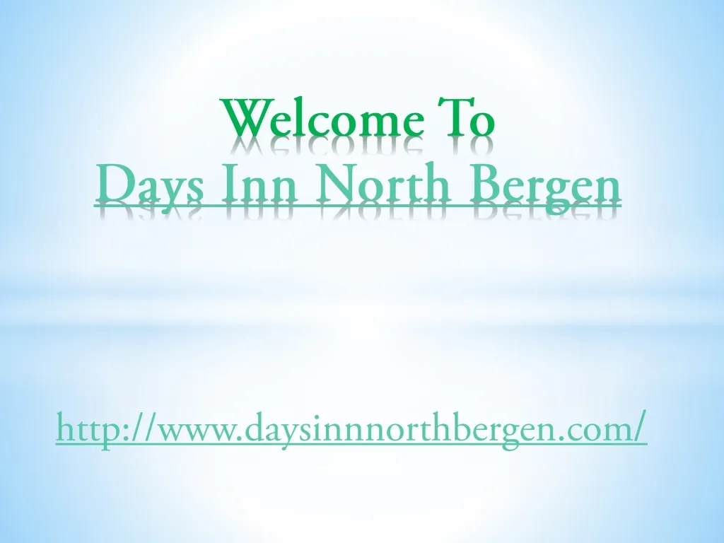 welcome to days inn north bergen n.