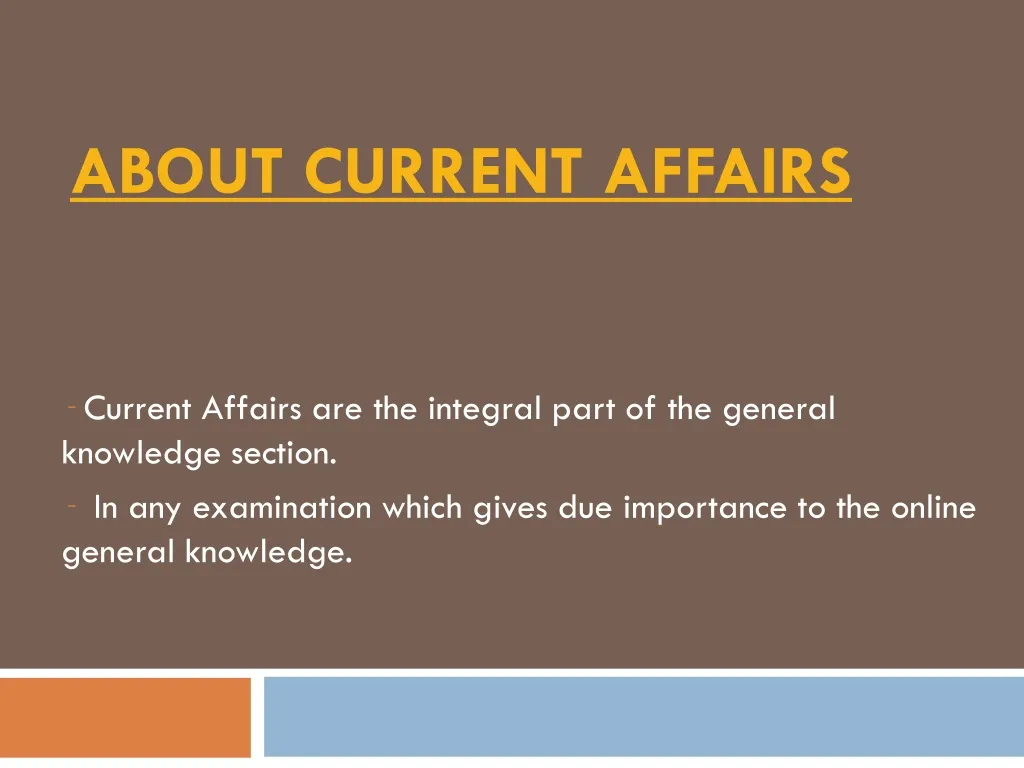 current affairs powerpoint presentation