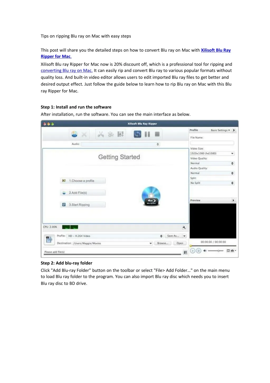 PPT Tips on ripping Blu ray on Mac with easy steps PowerPoint