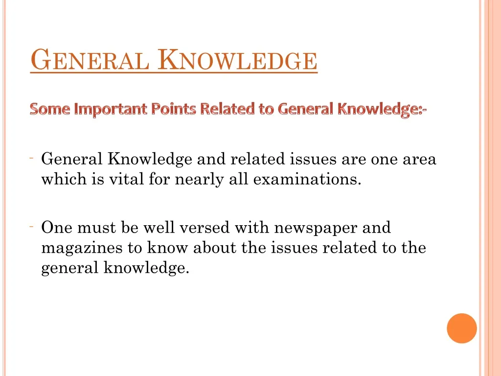 essay on importance of general knowledge