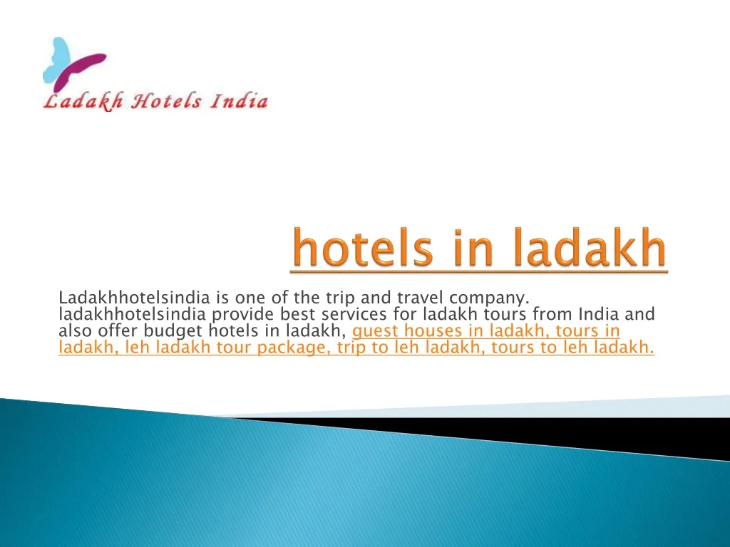 hotels in ladakh n.