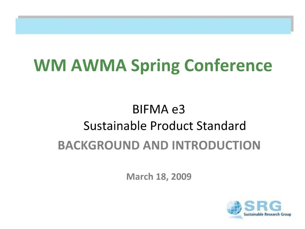 PPT WM AWMA Spring Conference PowerPoint Presentation, free download