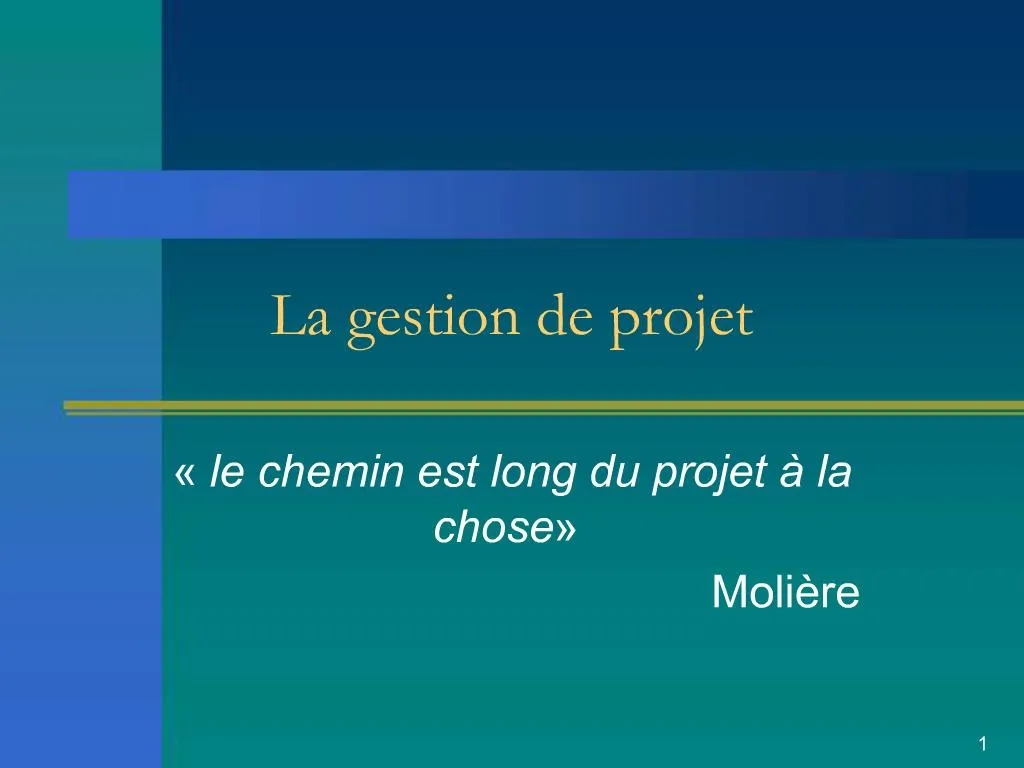 PPT  La gestion de projet PowerPoint Presentation, free download  ID