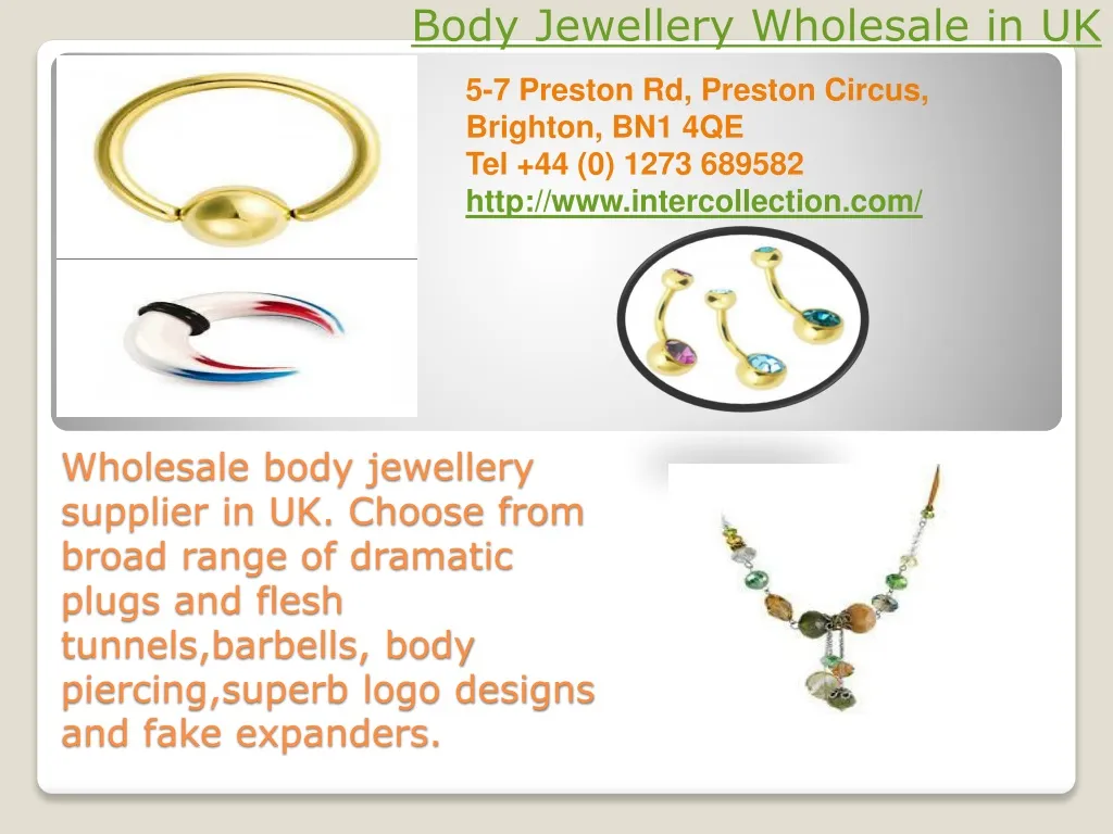 PPT - Body Jewellery Wholesale in UK PowerPoint Presentation, free 