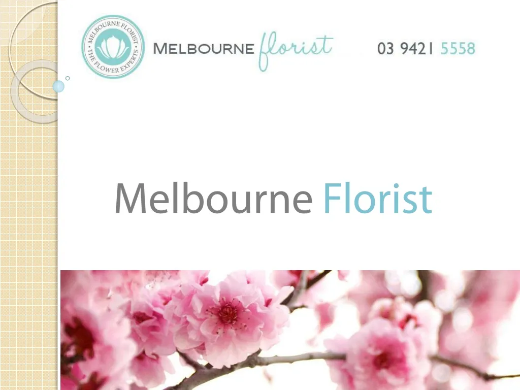 PPT Melbourne Florist Service PowerPoint Presentation, free download