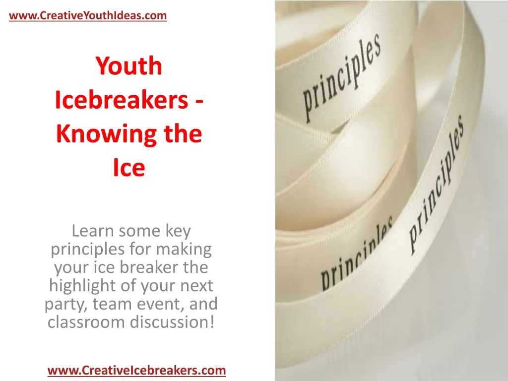 PPT Youth Icebreakers Knowing the Ice PowerPoint Presentation, free