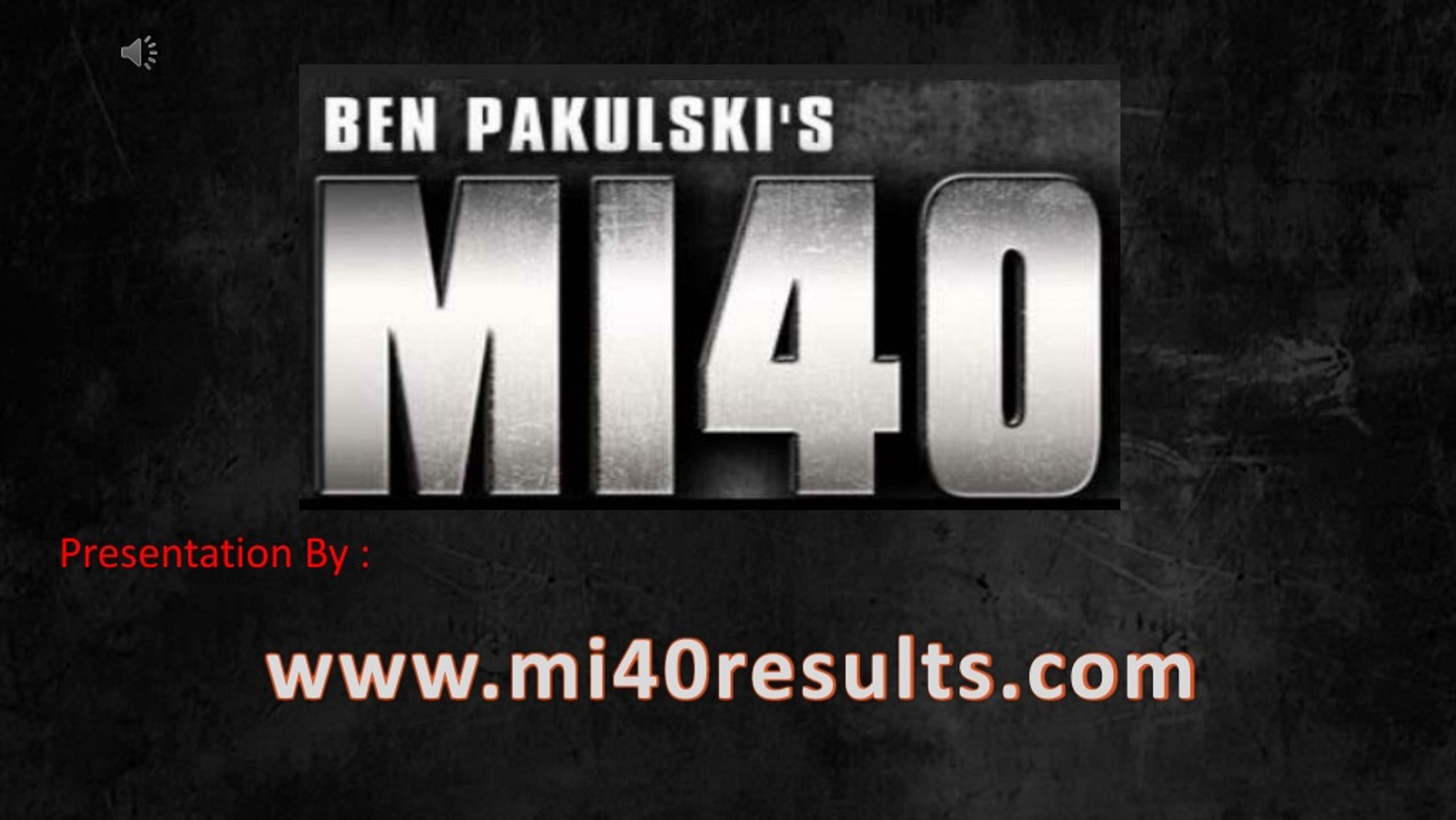 Mi40 Results Powerpoint Presentation