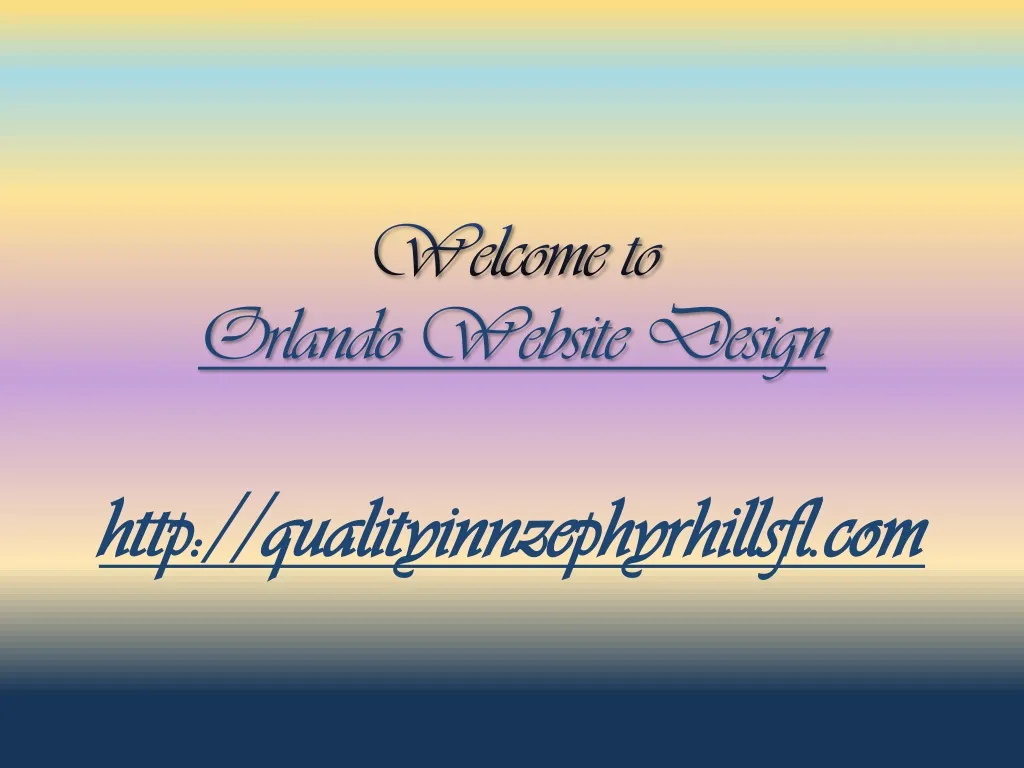 welcome to orlando website design n.