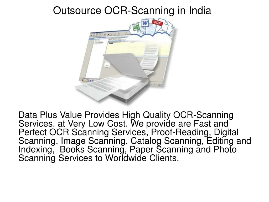 outsource ocr scanning in india n.
