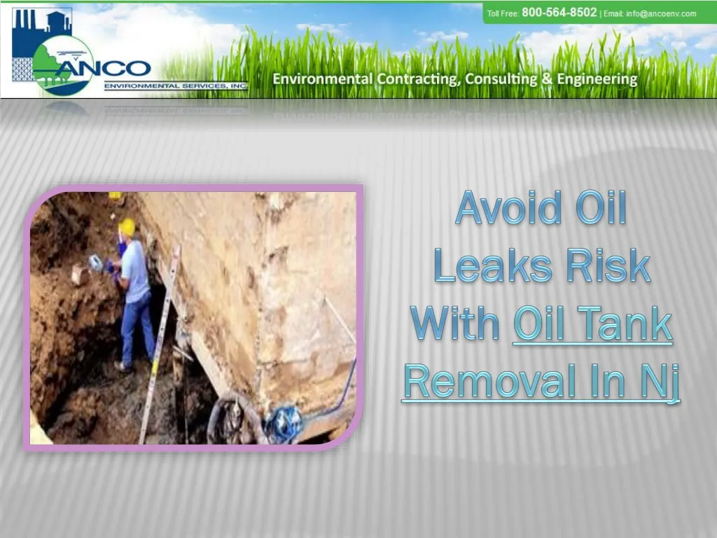 avoid oil leaks risk with oil tank removal in nj n.