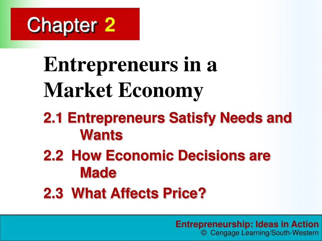 entrepreneurs in a market economy n.
