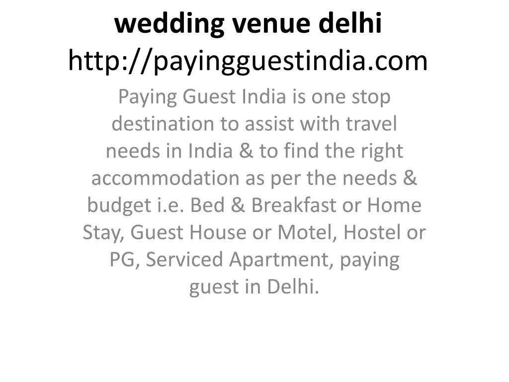 wedding venue delhi http payingguestindia com n.