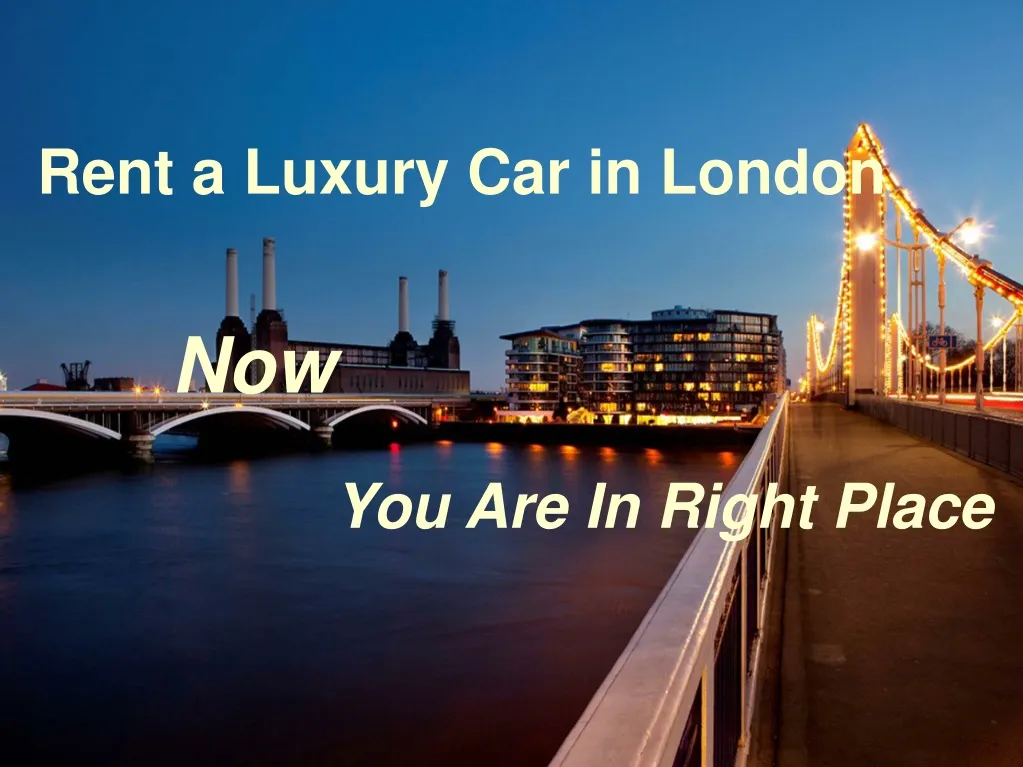 rent a luxury car in london n.