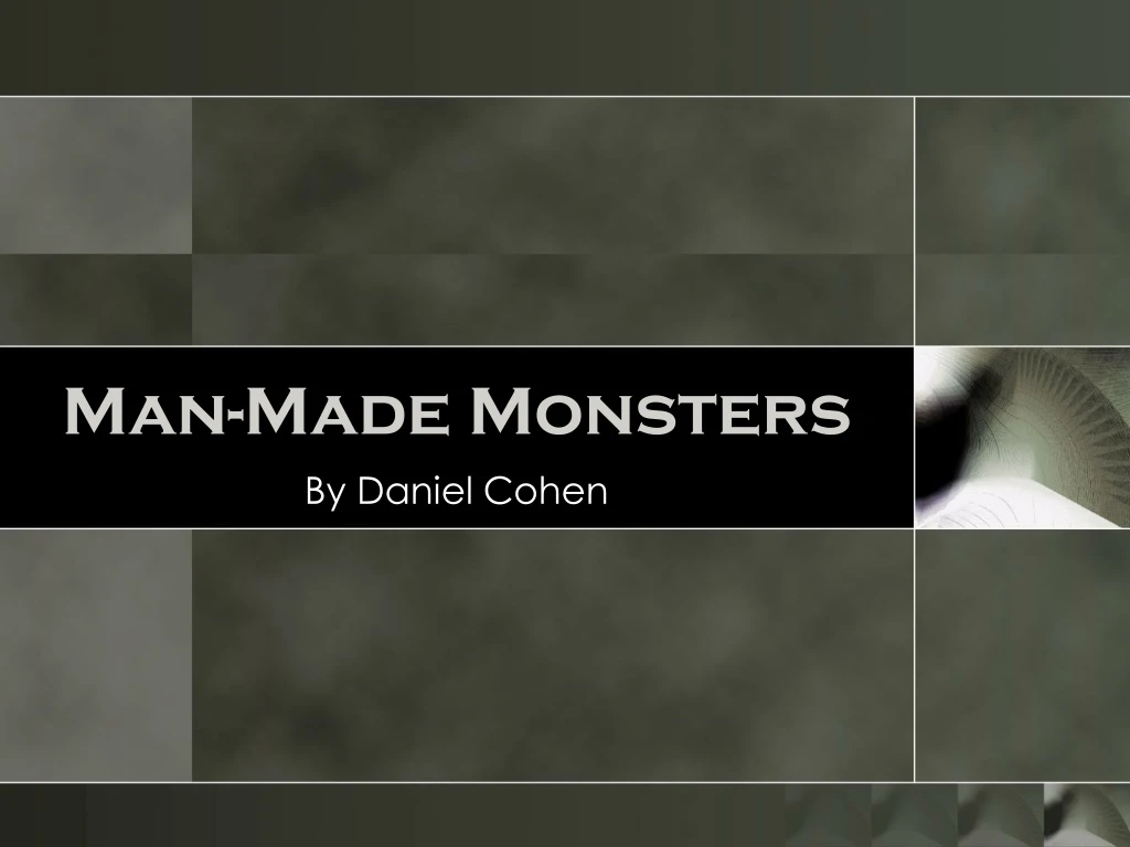 man made monsters n.
