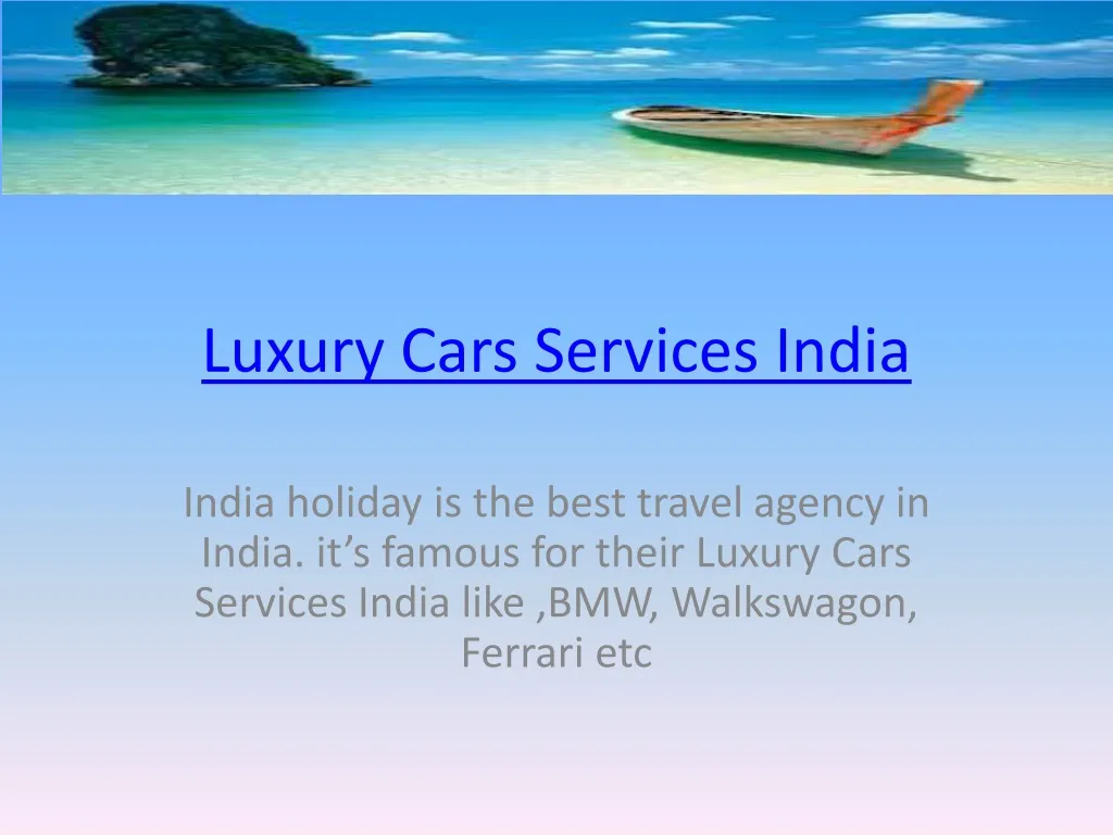 luxury cars services india n.