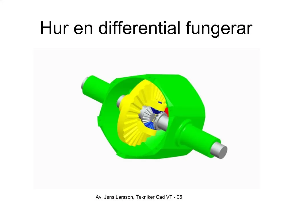PPT Hur en differential fungerar PowerPoint Presentation, free