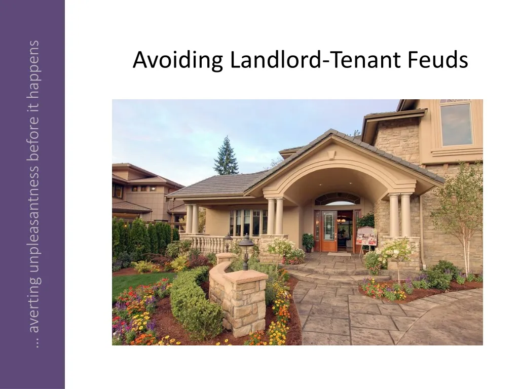 avoiding landlord tenant feuds n.