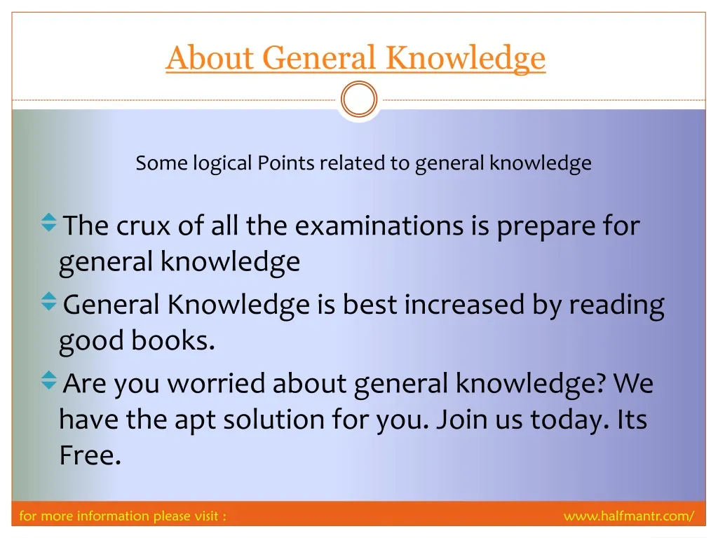 presentation topics on general knowledge