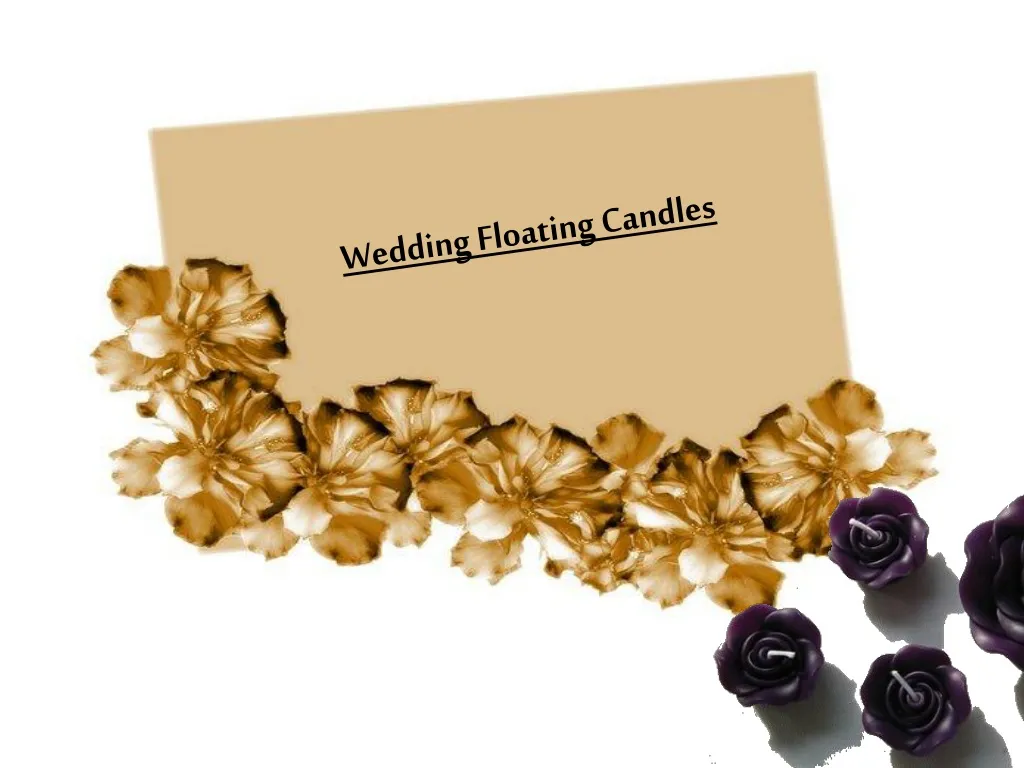 wedding floating candles n.