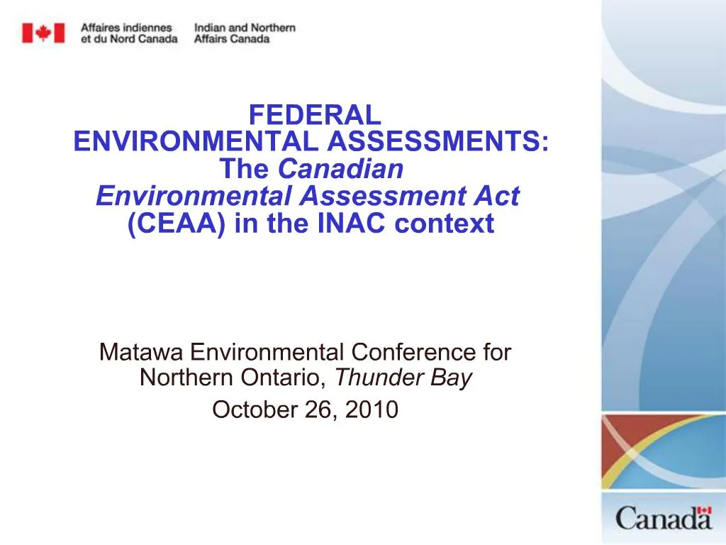 What Is The Canadian Environmental Assessment Act