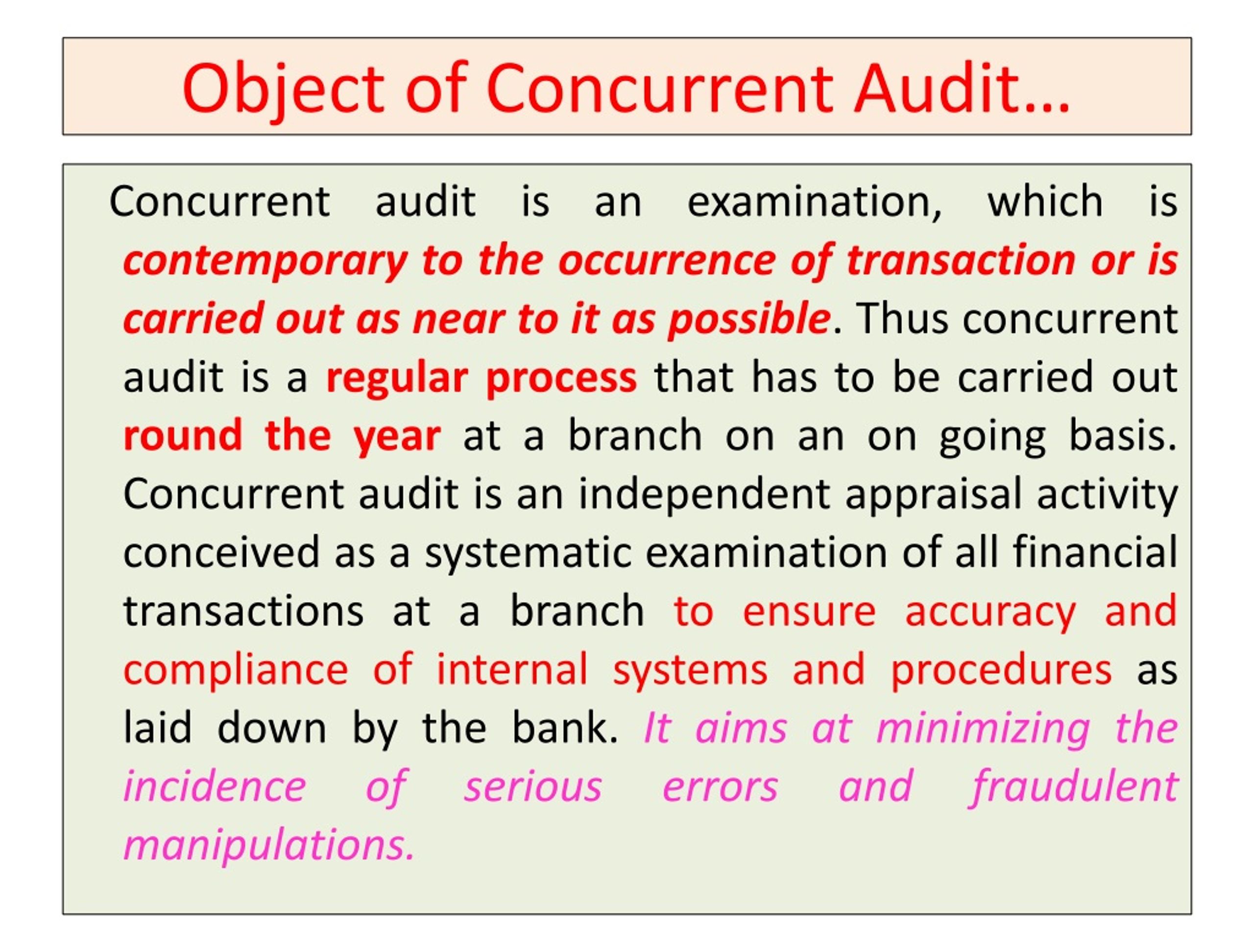 Concurrent Auditor Meaning In Tamil