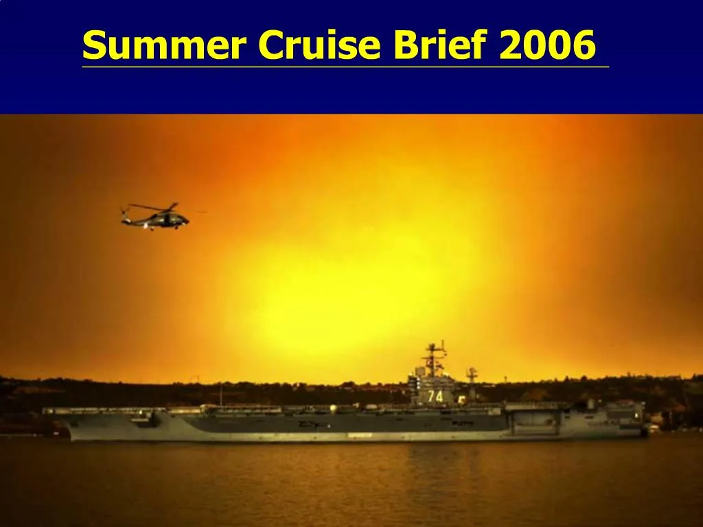 cruise brief definition