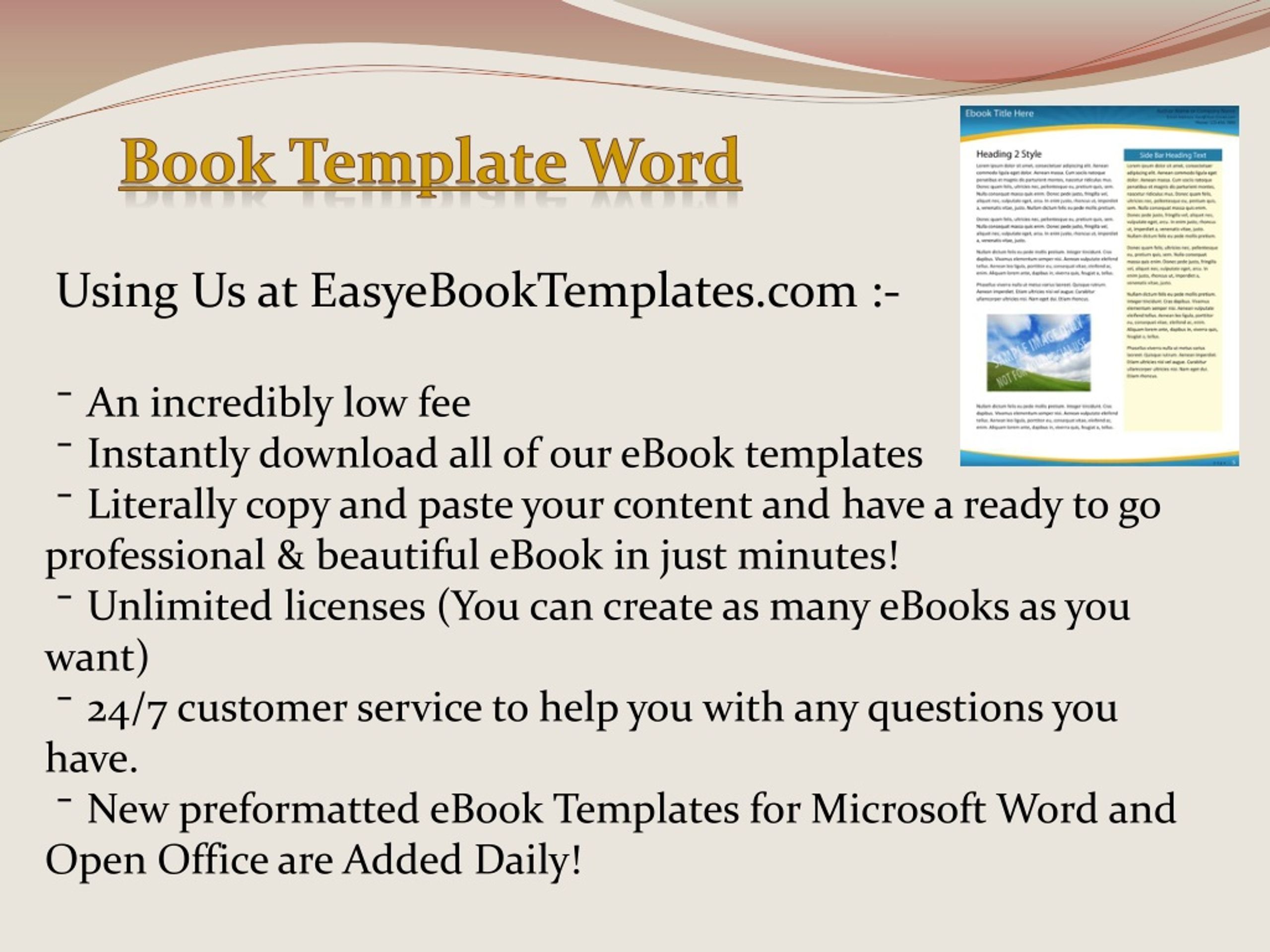 PPT Microsoft Word Ebook Template PowerPoint Presentation Free 