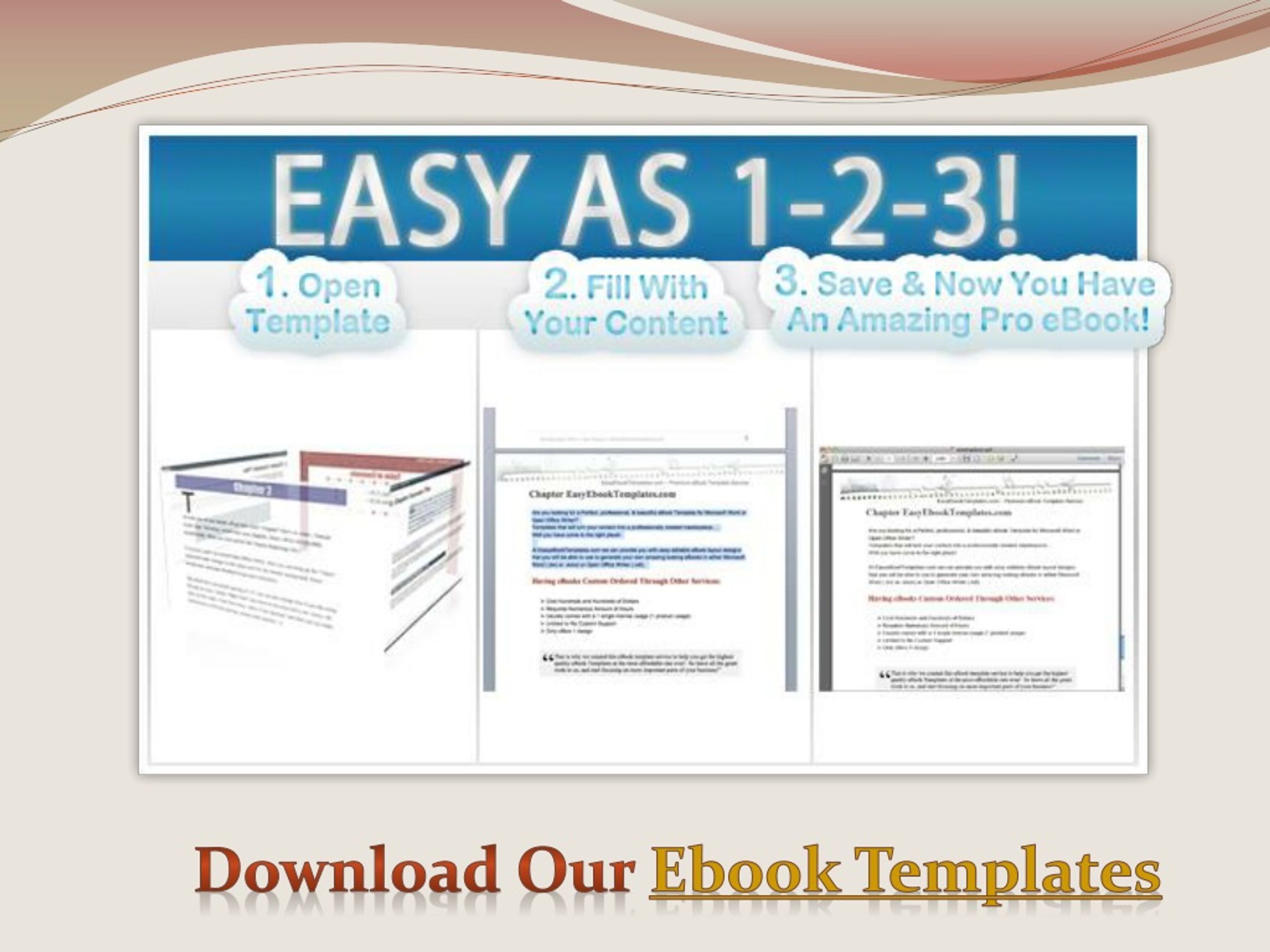 PPT Microsoft Word Ebook Template PowerPoint Presentation free