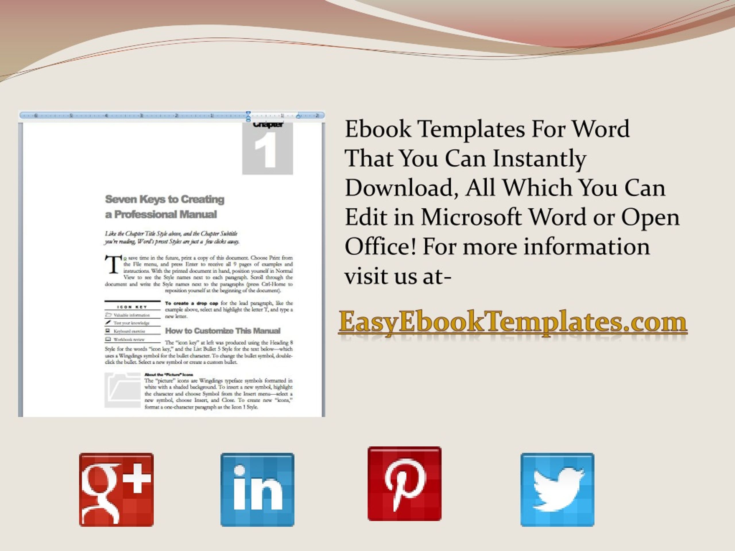 best ms word ebook templates