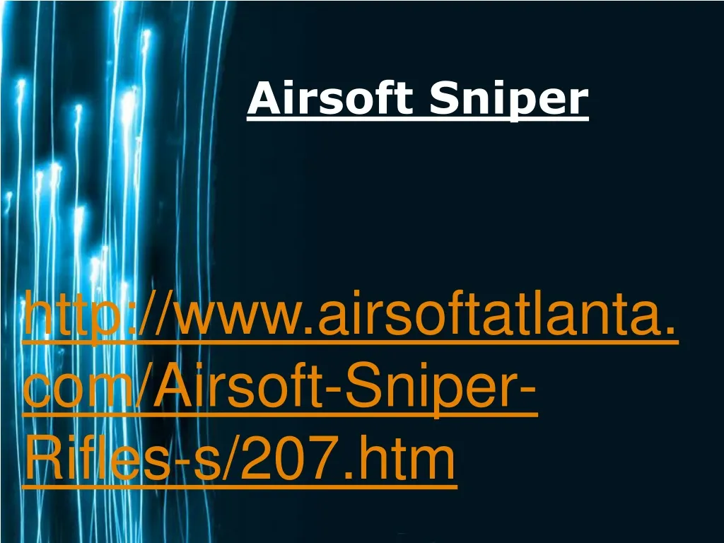 airsoft sniper n.