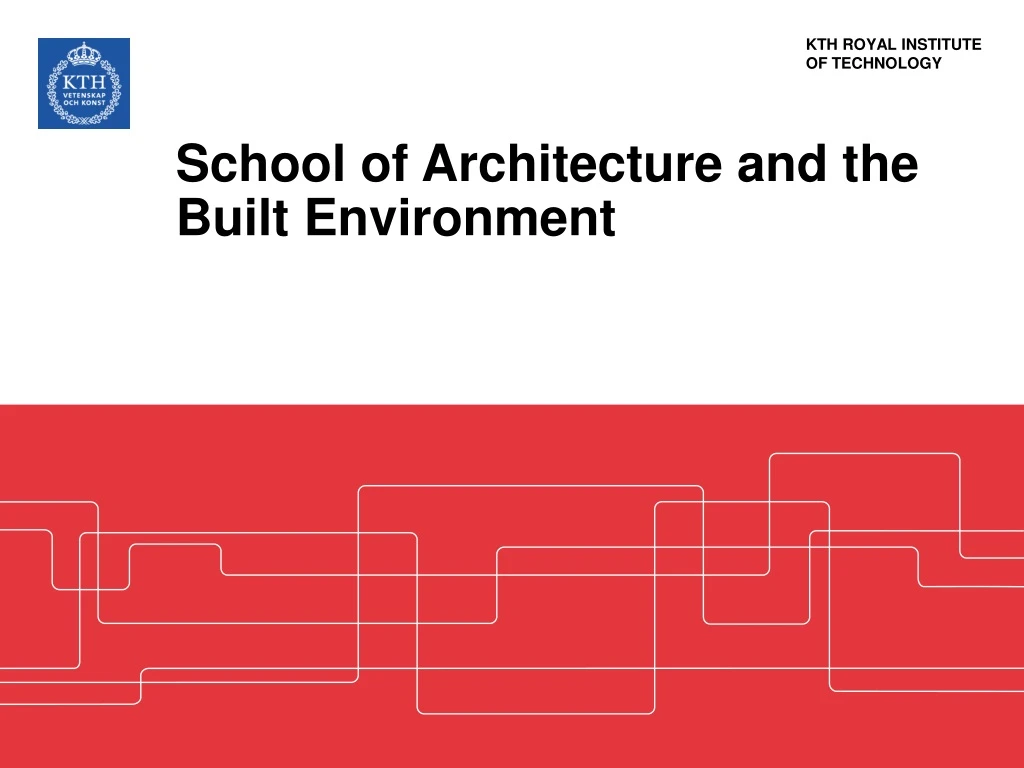 school of architecture and the built environment n.