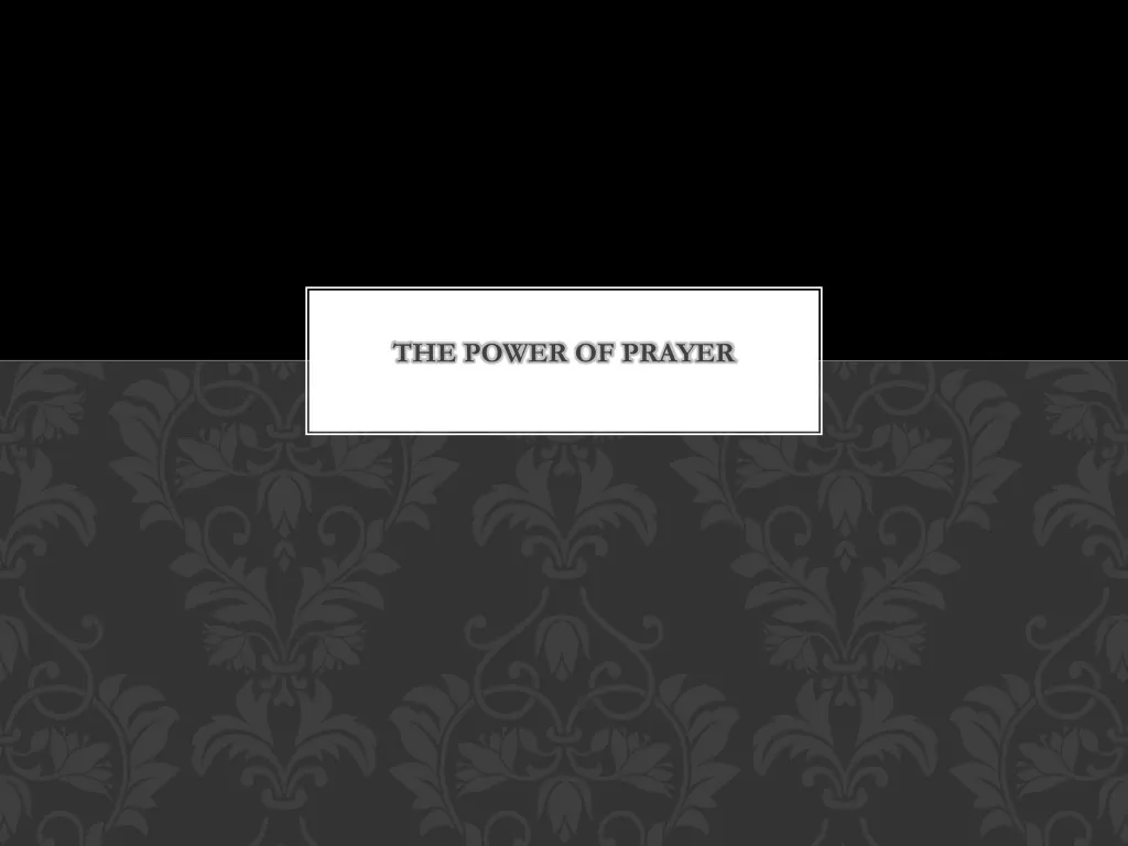 the power of prayer n.