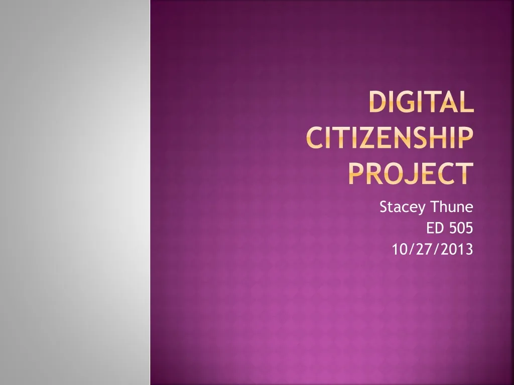 PPT Digital Citizenship Project PowerPoint Presentation, free