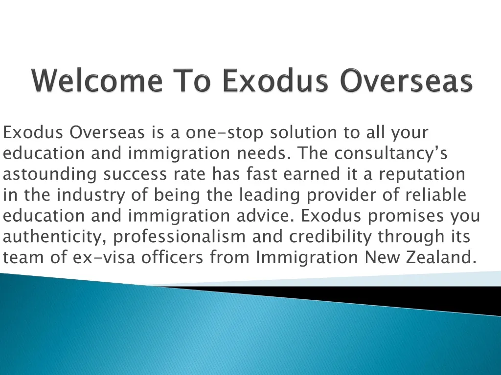welcome to exodus overseas n.