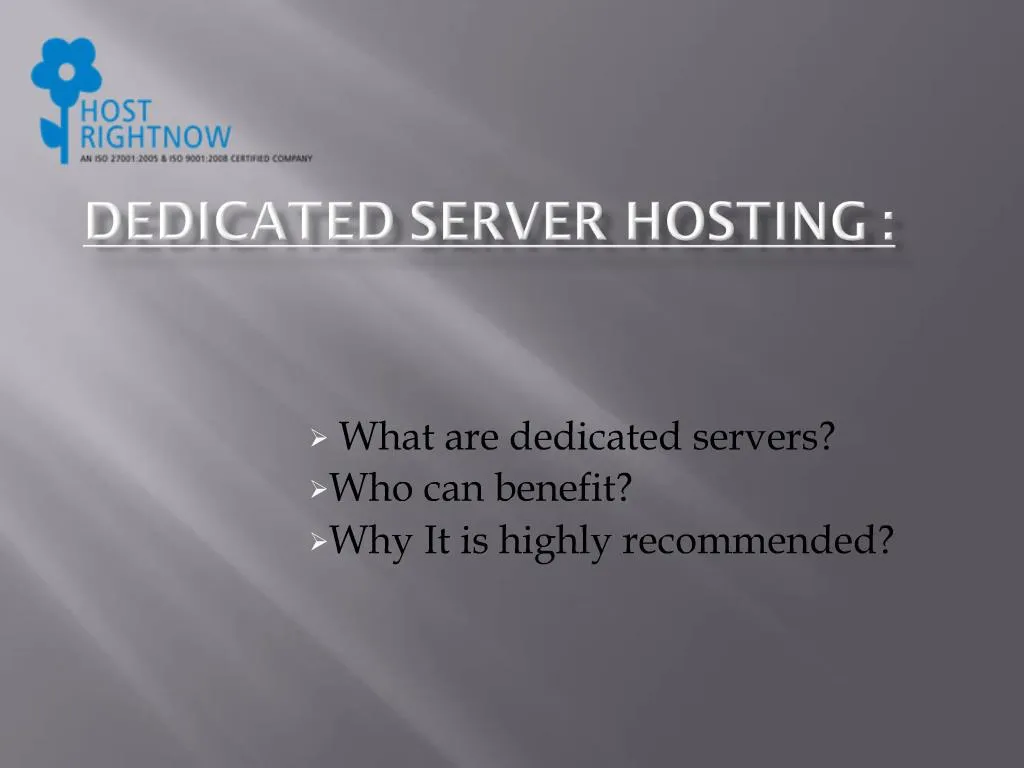 Ppt Best Dedicated Server Hosting In India Powerpoint Images, Photos, Reviews