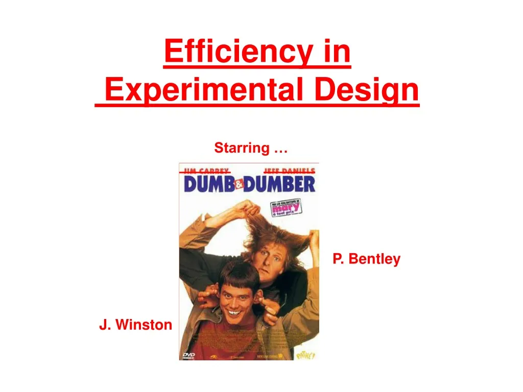 efficiency in experimental design n.