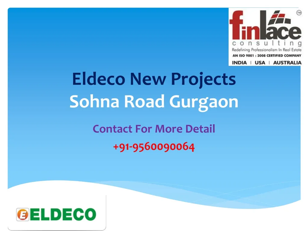 eldeco new projects sohna road gurgaon n.