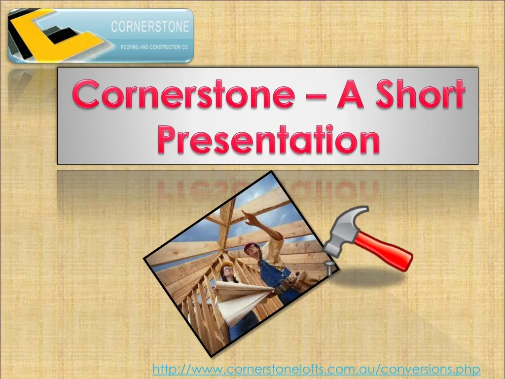 cornerstone a short presentation n.