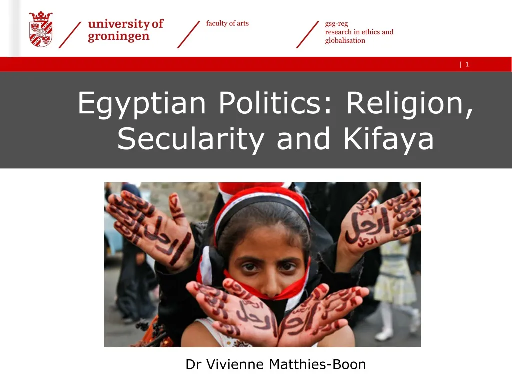 egyptian politics religion secularity and kifaya n.