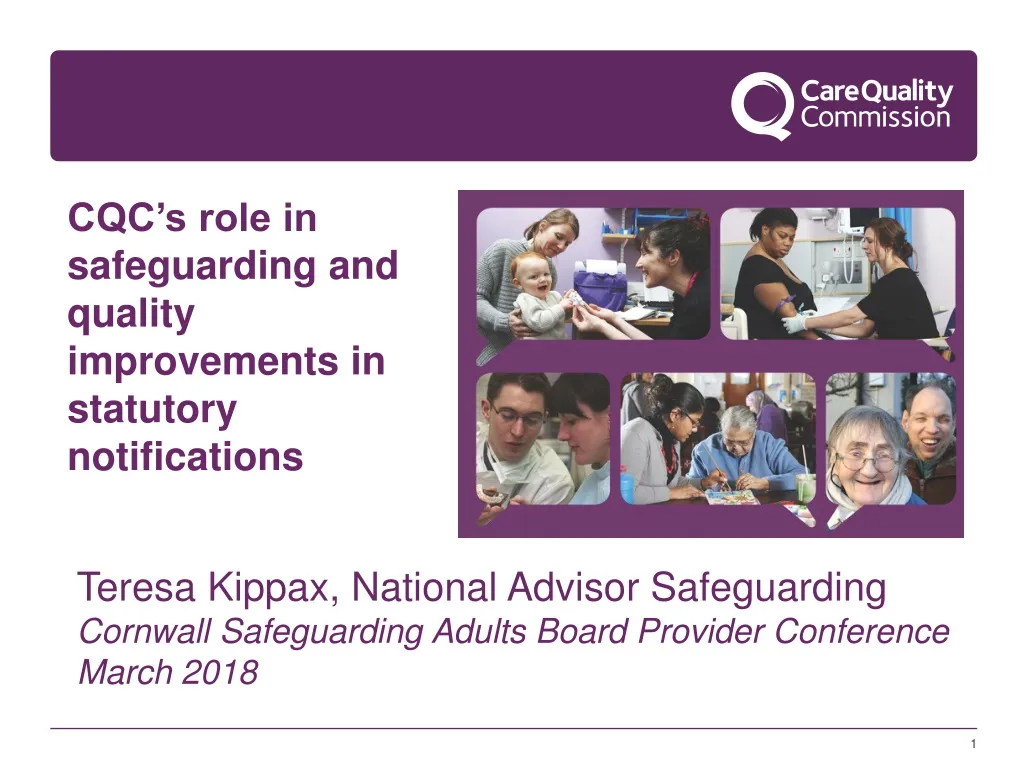 cqc s role in safeguarding and quality n.