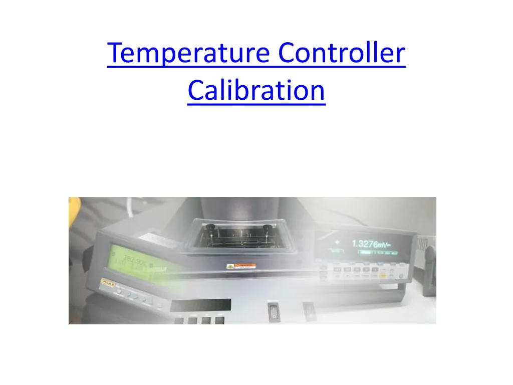 temperature controller calibration n.