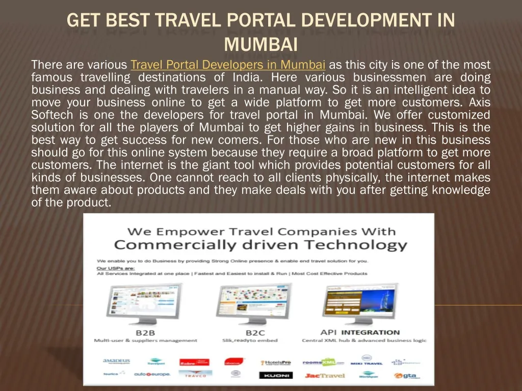 get best travel portal development in mumbai n.