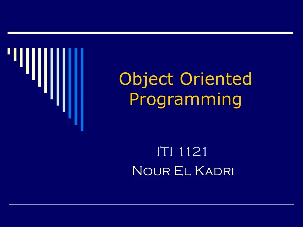 object oriented programming n.