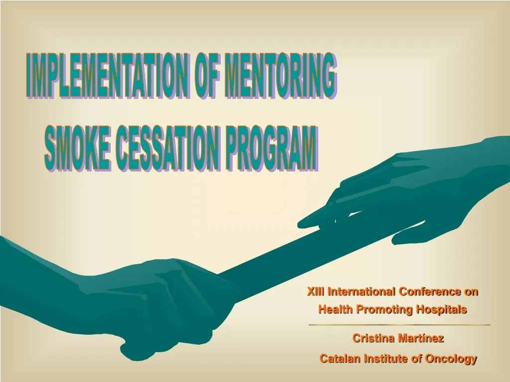 implementation of mentoring smoke cessation n.
